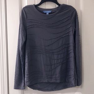 💚 Gray Simply Vera Wang Long Sleeve Top